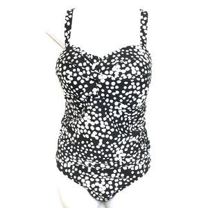 Catalina Polka Dot Padded One Piece Swim Suit NWOT
